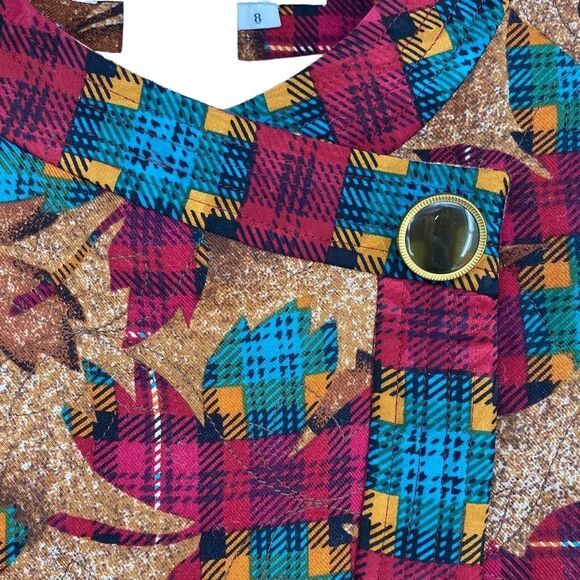 Vintage ANNE CRIMMINS Collections Fall Leaf  Novelty Blazer Size 8 Quilted - Picture 5 of 9